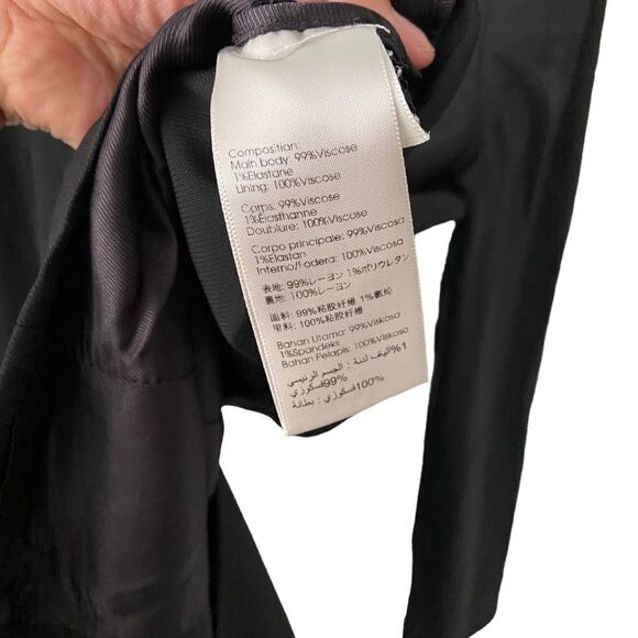 3.1 Phillip Lim black Tiered Twill Black Blazer Jacket in Size 8 - Picture 13 of 16